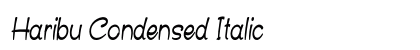 Haribu Condensed Italic preview