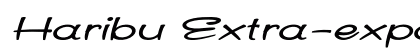 Haribu Extra-expanded Italic preview