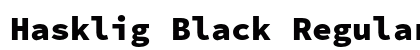 Hasklig Black Regular preview