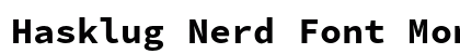 Hasklug Nerd Font Mono Bold preview