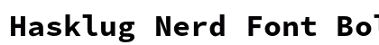 Hasklug Nerd Font Bold preview