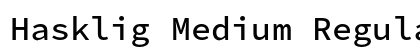 Hasklig Medium Regular preview