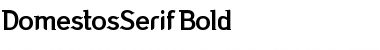 DomestosSerif Bold Font DomestosSerif Bold Font