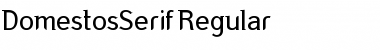 DomestosSerif Regular Font DomestosSerif Regular Font