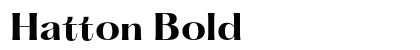 Hatton Bold preview