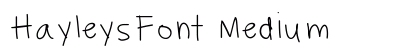 HayleysFont Medium preview
