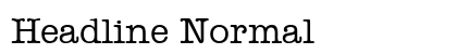Headline Normal preview