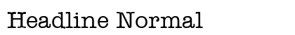 Headline Normal preview