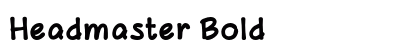 Headmaster Bold preview