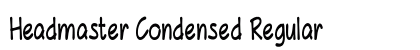 Headmaster Condensed Regular Preview