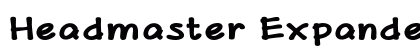 Headmaster Expanded Bold preview