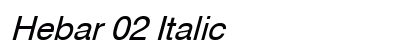 Hebar 02 Italic preview