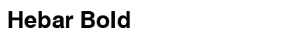 Hebar Bold preview
