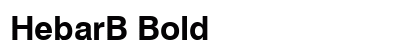HebarB Bold preview