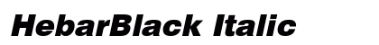 HebarBlack Italic preview