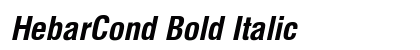HebarCond Bold Italic Preview
