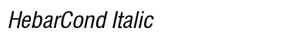 HebarCond Italic preview