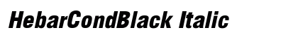 HebarCondBlack Italic preview