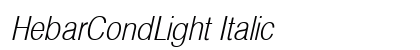 HebarCondLight Italic preview
