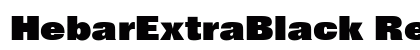 HebarExtraBlack Regular preview