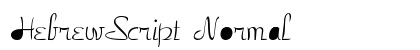 HebrewScript Normal preview