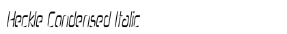 Heckle Condensed Italic Preview