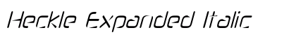Heckle Expanded Italic Preview