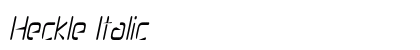 Heckle Italic preview