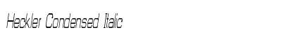 Heckler Condensed Italic Preview
