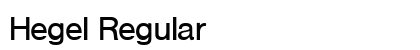 Hegel Regular Preview