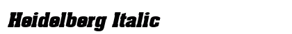 Heidelberg Italic preview