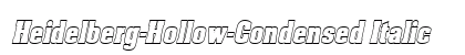 Heidelberg-Hollow-Condensed Italic preview