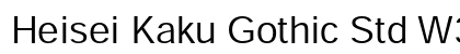 Heisei Kaku Gothic Std W3 preview