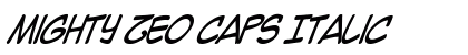 Mighty Zeo Caps Italic Preview