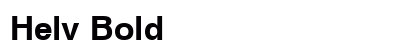 Helv Bold Preview
