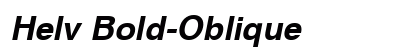 Helv Bold-Oblique Preview