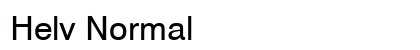 Helv Normal preview