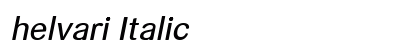 helvari Italic Preview