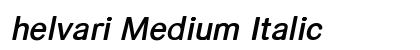 helvari Medium Italic Preview
