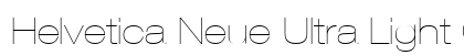 Helvetica Neue Ultra Light Oblique Preview