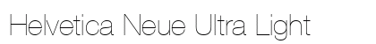 Helvetica Neue Ultra Light Preview