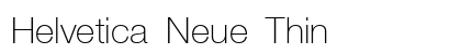 Helvetica Neue Thin Preview