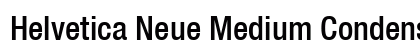 Helvetica Neue Medium Condensed Oblique Preview