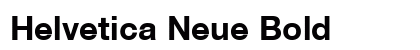 Helvetica Neue Bold Preview