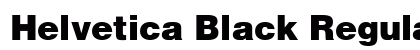 Helvetica Black Regular preview