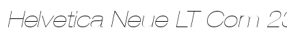 Helvetica Neue LT Com 23 Ultra Light Extended Oblique Preview