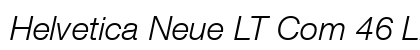 Helvetica Neue LT Com 46 Light Italic Preview