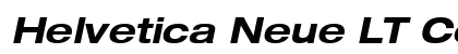 Helvetica Neue LT Com 73 Bold Extended Oblique Preview