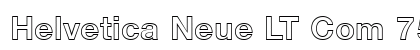 Helvetica Neue LT Com 75 Bold Outline Preview