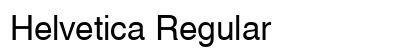Helvetica Regular Preview